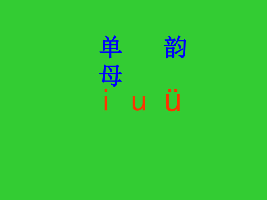 《i u ü》课件