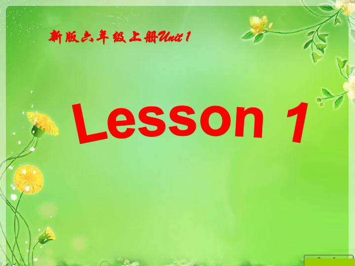 Unit 1 I go to school at 8:00 Lesson 1 课件（17张PPT）