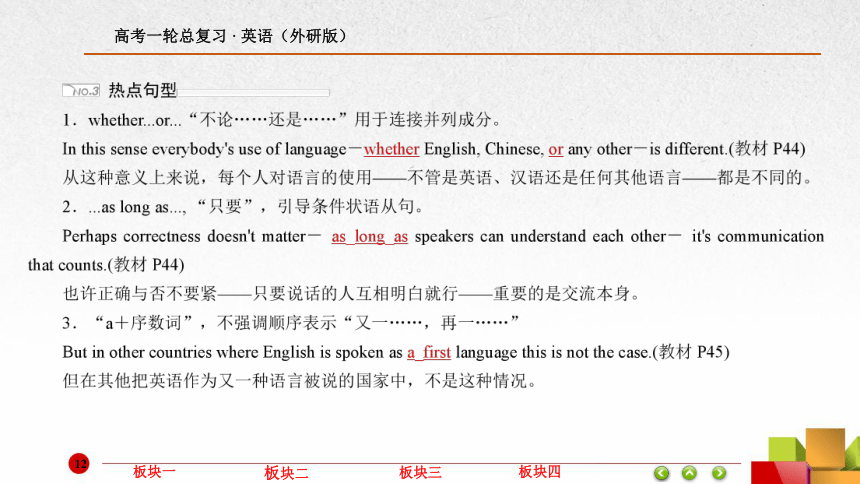 2017届高考外研版英语一轮总复习：必修8 Module 4 Which English