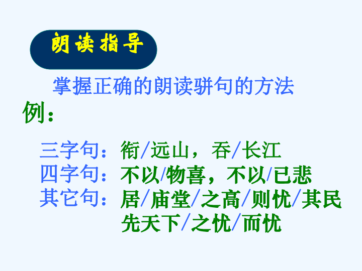 人教部编版九年级上10岳阳楼记课件（46张ppt）