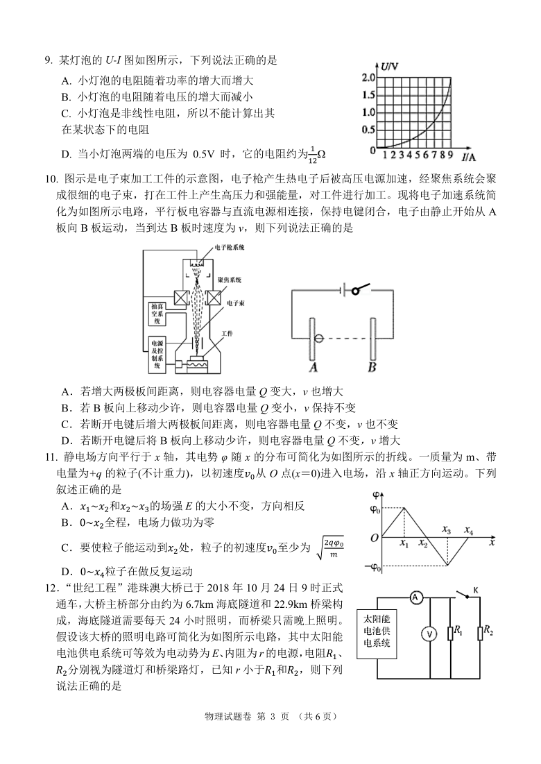 湖南省邵阳市第十一中学2020_2021学年高二物理上学期11月联考试题PDF含答案