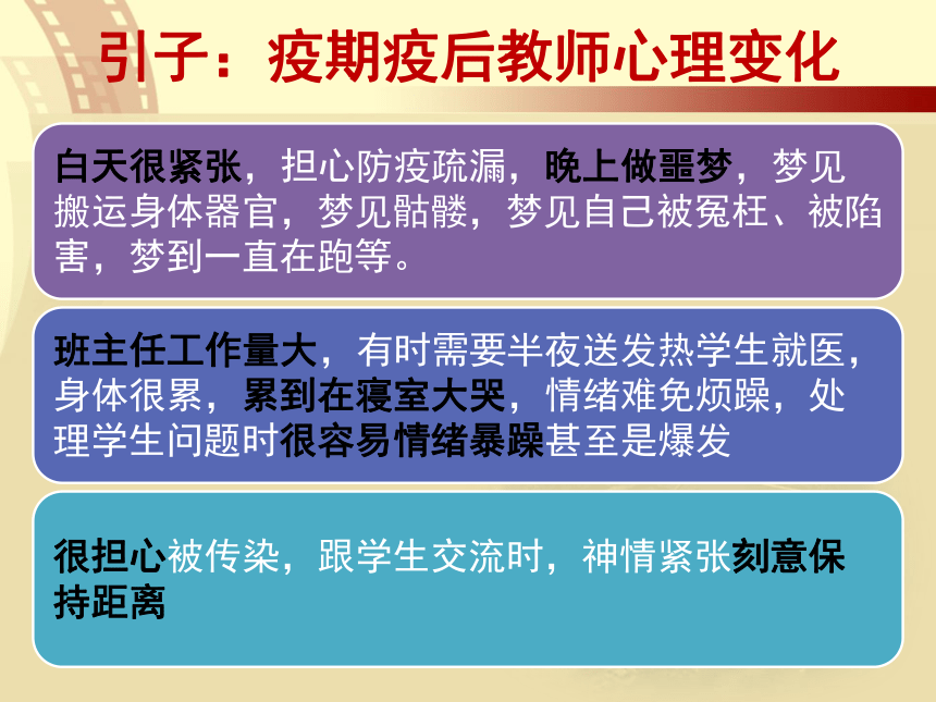 疫期疫后，教师心理健康的维护 课件（33张幻灯片）