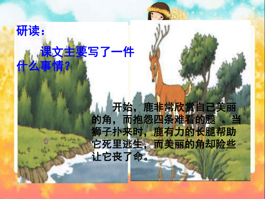 《爱美的梅花鹿》课件