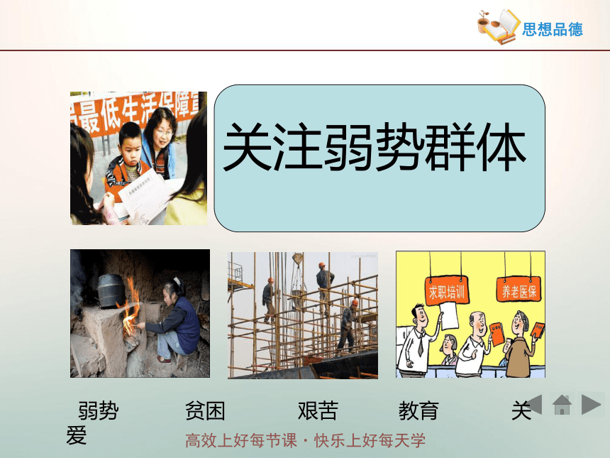 九年级全册  3.7  关注弱势群体    情境探究型课件