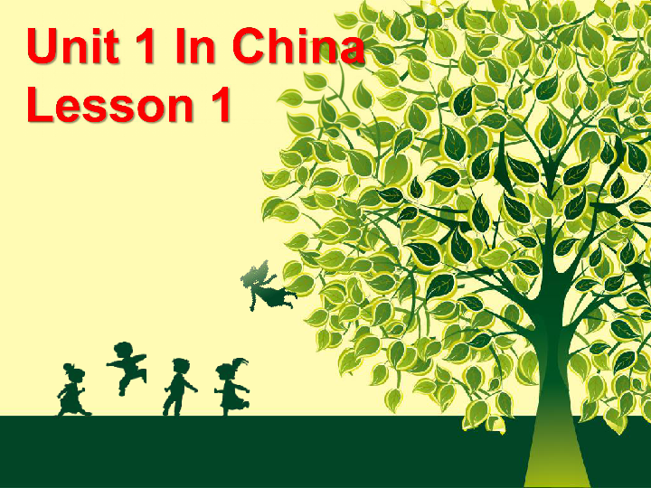Unit 1 In China Lesson 1 课件(共16张PPT)