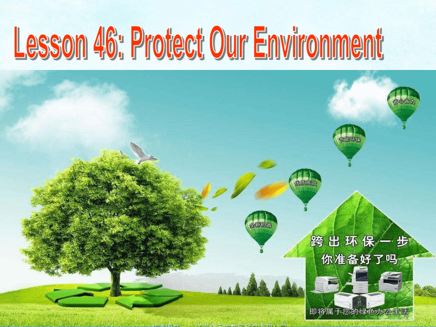 Unit 8 Save Our World.Lesson 46 Protect Our Environment.课件