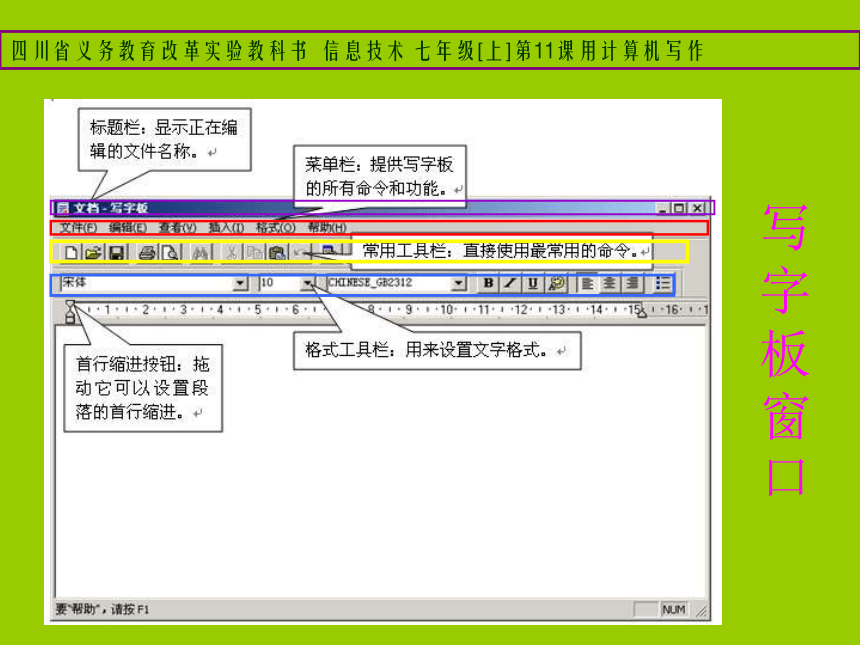 川教版信息技术七上第11课《用计算机写作》课件（13张幻灯片）