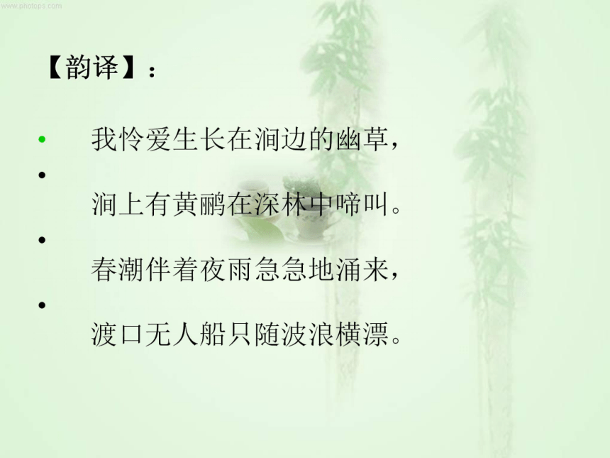 《滁州西涧》课件