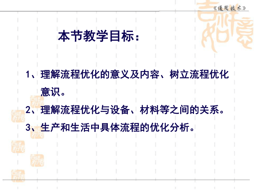 云南省普洱中学高中通用技术苏教版必修2课件：2.3流程的优化 (共44张PPT)