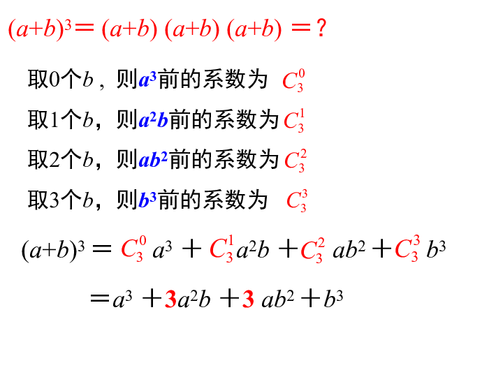 人教新课标B版 选修2-3第一章 计数原理 1.3 二项式定理1.3.1 二项式定理 课件 (23张PPT)