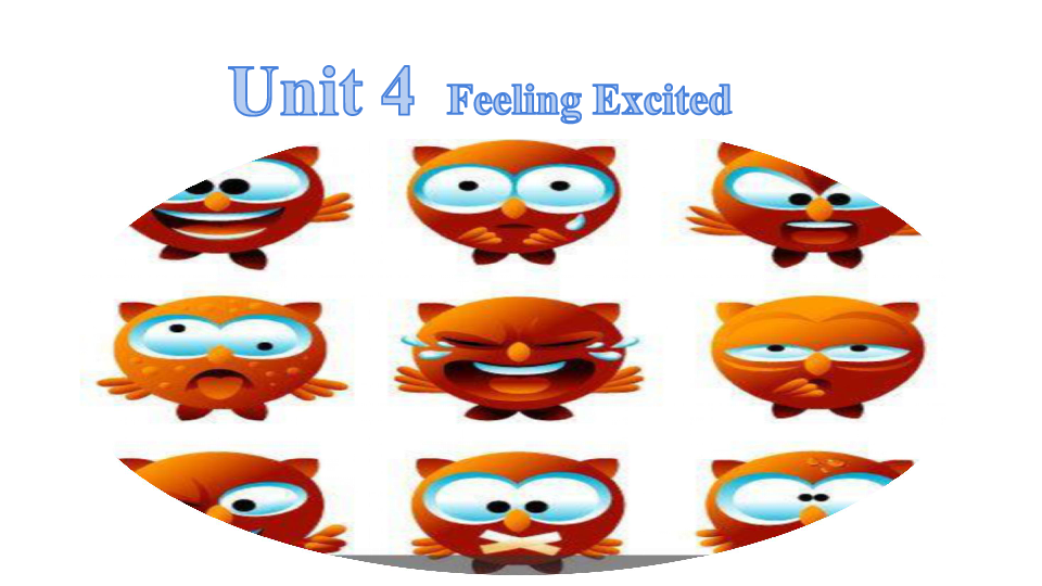Unit 4 feeling excited  word 课件（16张PPT）