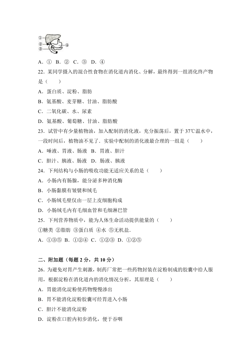 江苏省徐州十三中2016-2017学年七年级（上）月考生物试卷（12月份）（解析版）