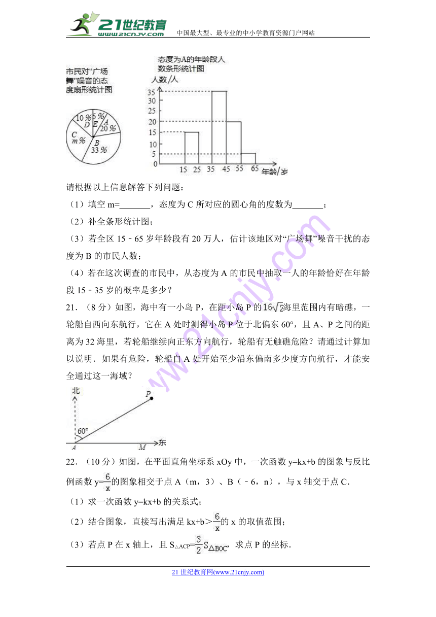 2018年吉林省中考数学全真模拟试卷五（解析版）