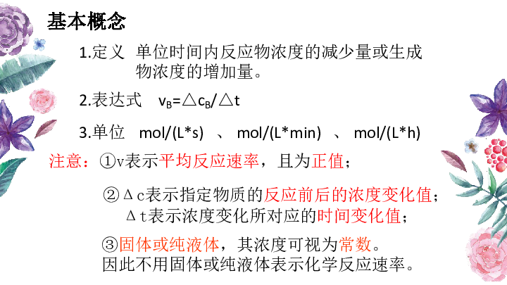 高中化学苏教版必修二专题2 第一单元 化学反应速率-第一课时（9张ppt）