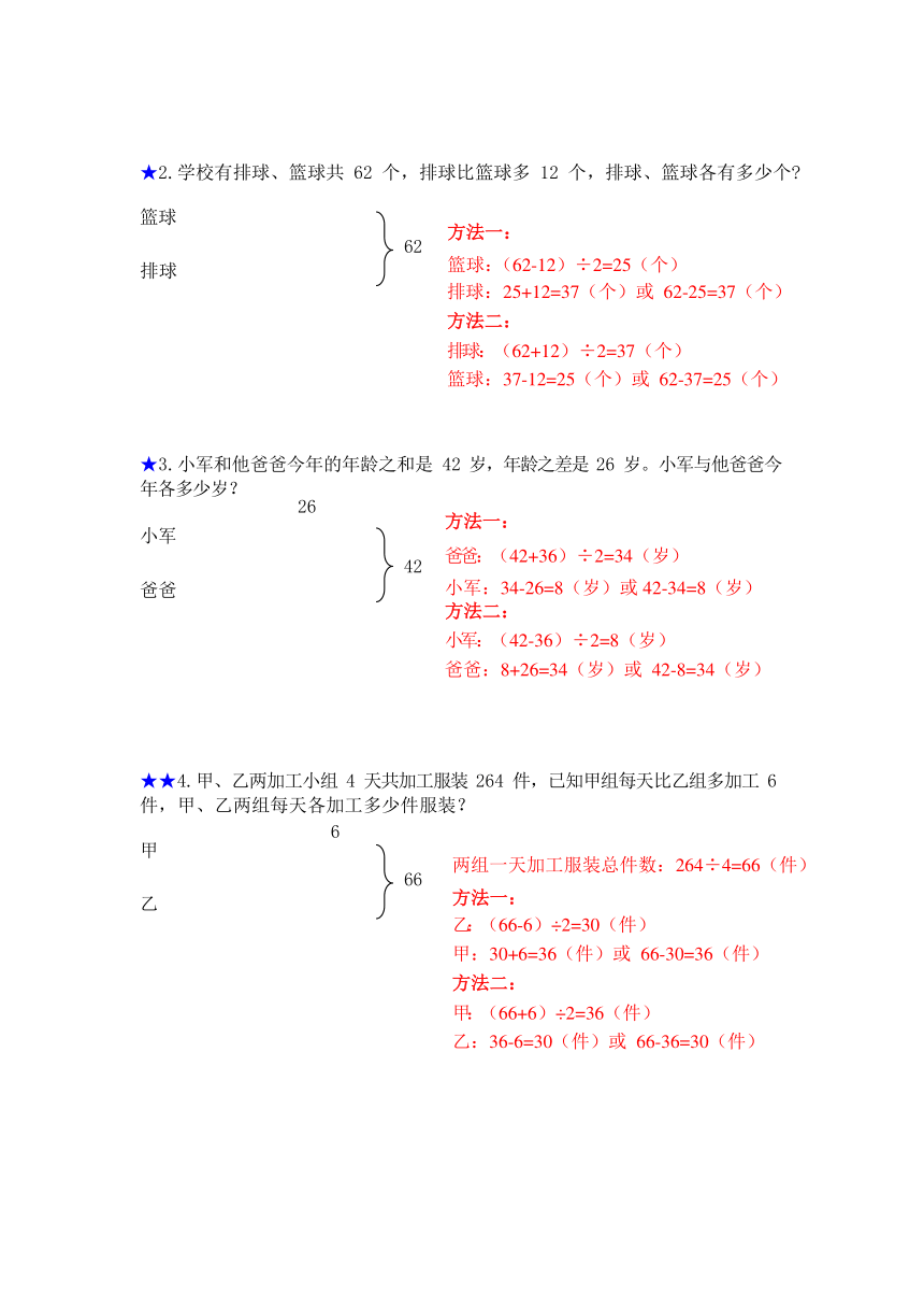 三年级下册数学试题 -春季培优：第八讲 简单的和差问题（解析版）全国通用