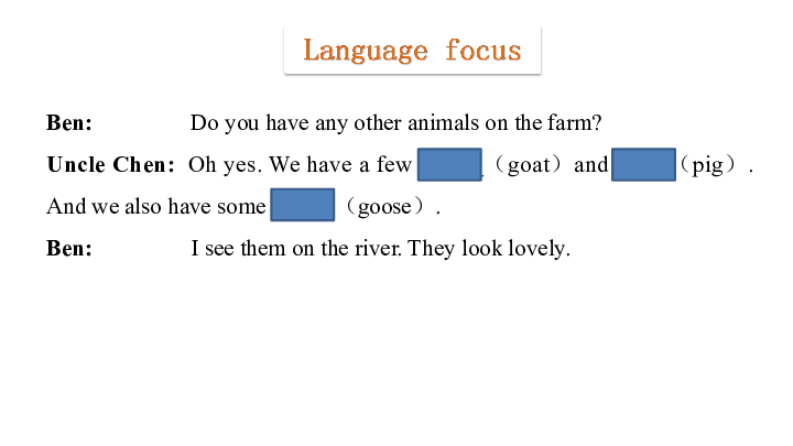 Module 1 Country life  Unit 1 What are those farmers doing 第3课时课件(共11张PPT)