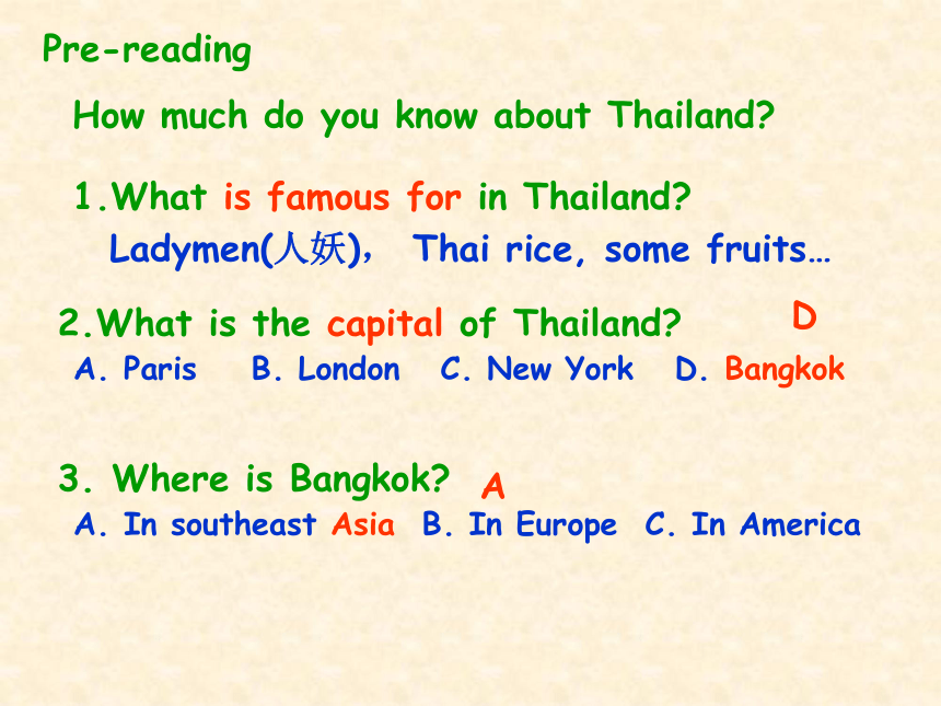 浙教版中职英语教材book I unit 8 lesson 30 travel in bangkok