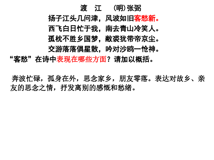 2021届高三语文一轮复习评价诗歌的思想内容和观点态度