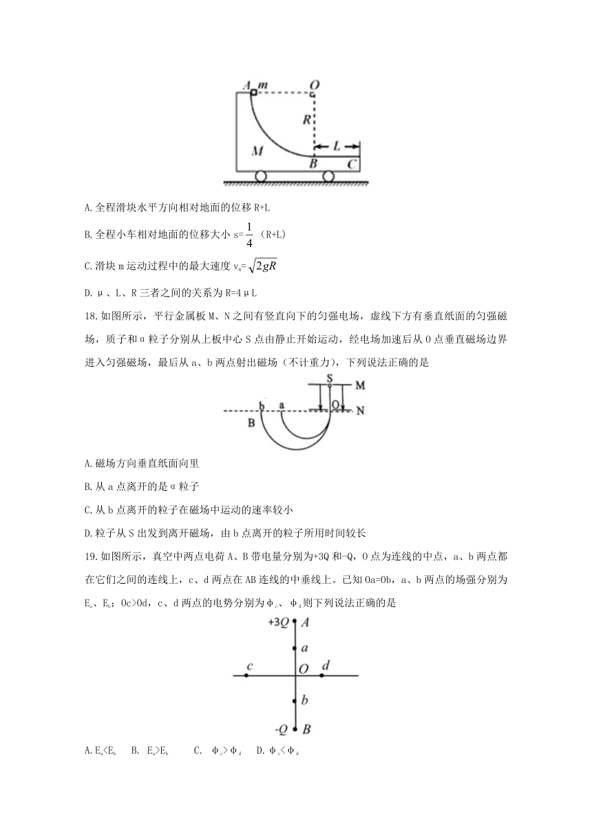 湖北省宜昌市2018届高三4月调研考试理综物理试题 Word版含答案