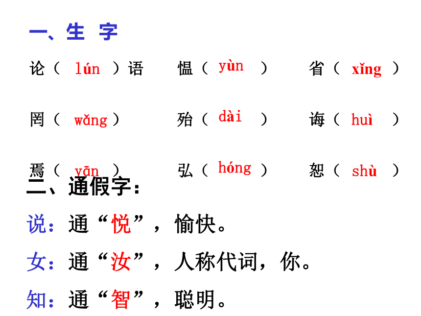 鄂教版语文七年级下《论语》八则 课件