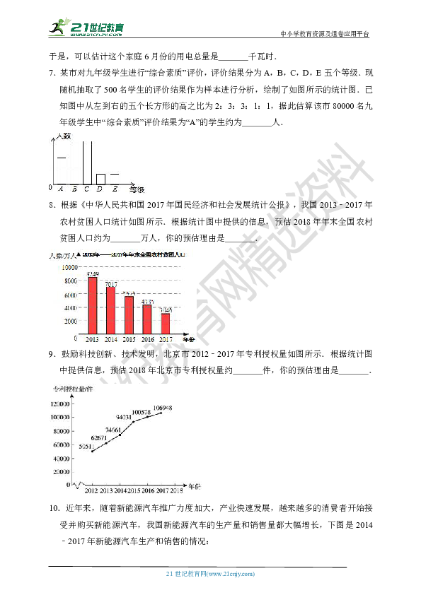 5.2.2 统计的简单应用 试卷