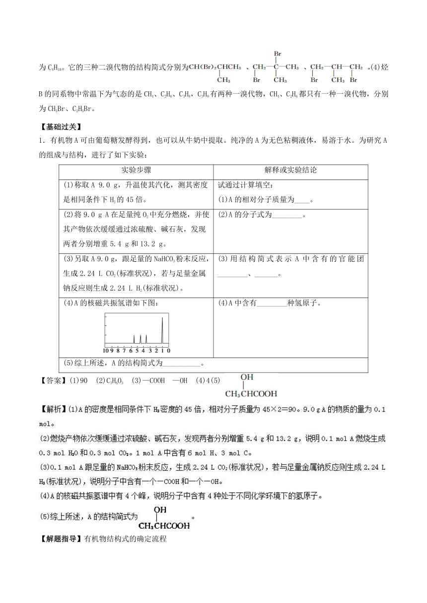 2019届新高三化学假期学习资料专题03+有机化学的简单计算