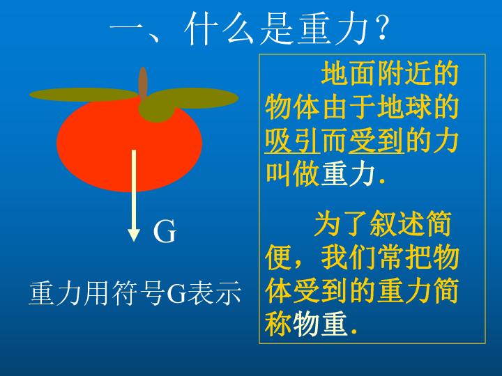 教科版八下物理  7.4 重力 课件(31张PPT)