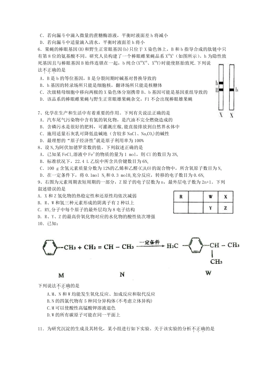 四川省成都外国语学校2017届高三下学期3月月考试卷 理综 Word版含答案