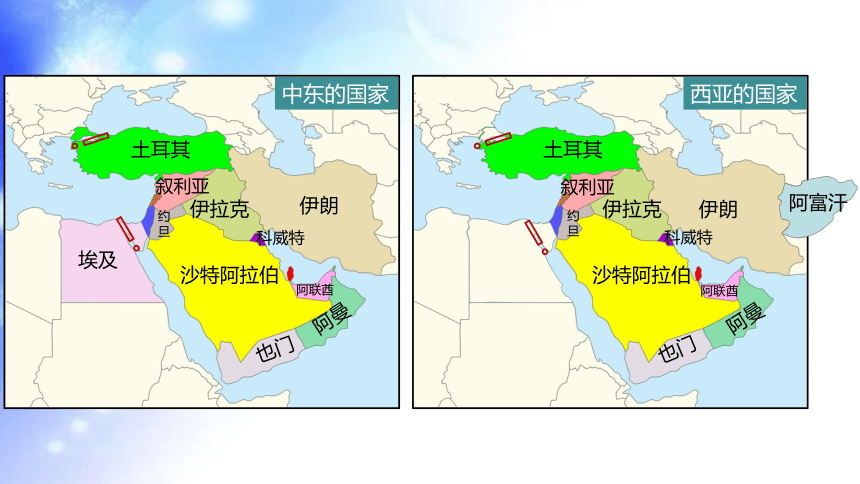 20202021学年人教版初中地理七年级下册第八章第一节中东课件共43张