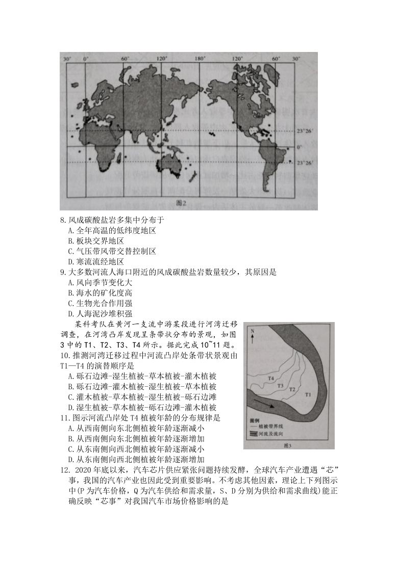 新疆乌鲁木齐地区2021届高三下学期第二次质量监测（乌市二模）文科综合试题 Word版含答案