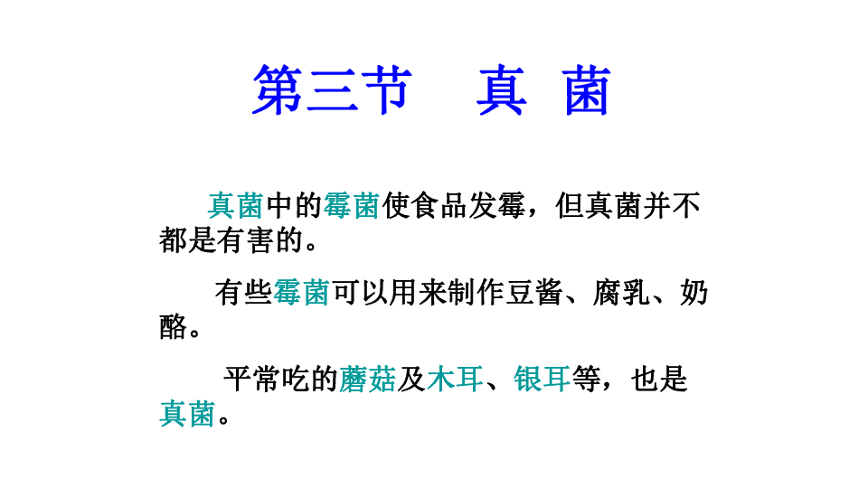 人教版八年级生物上册5.4.3  真菌课件（32张PPT）