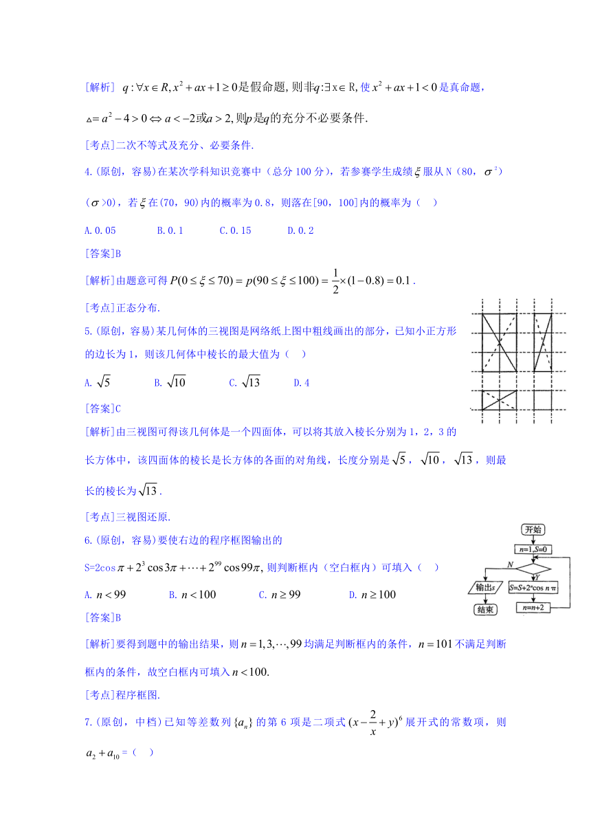 山东、湖北部分重点中学2018届高三高考冲刺模拟考试（一）数学（理）试题Word版含答案