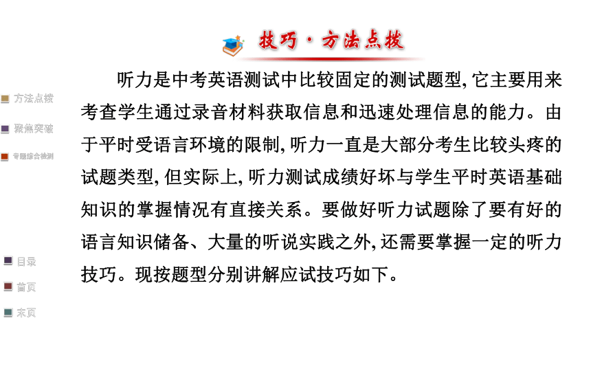 2014年中考专题突破ppt课件（1）：听力(含2013年中考真题，67页)