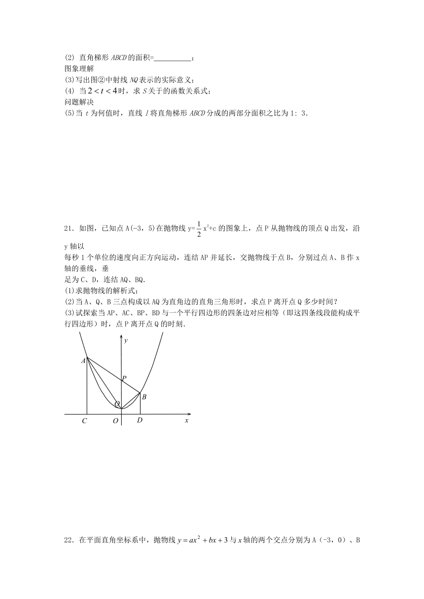 九年级上册数学第二十六章二次函数单元测试五（附答案）