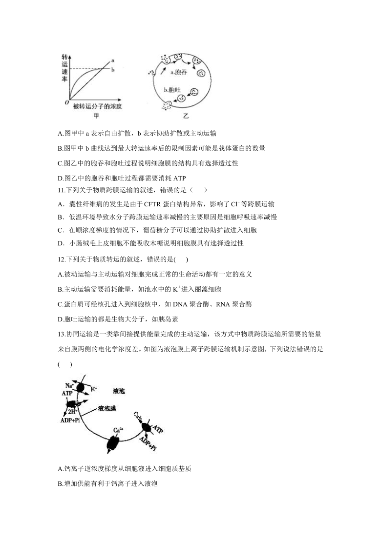 （人教版2019）2020-2021学年高一生物寒假必做作业（6）     解析版