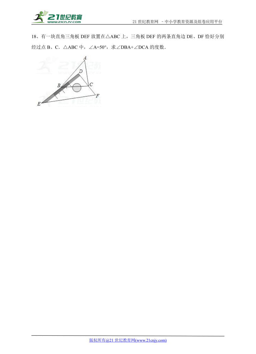 11.2与三角形有关的角同步练习（解析版）
