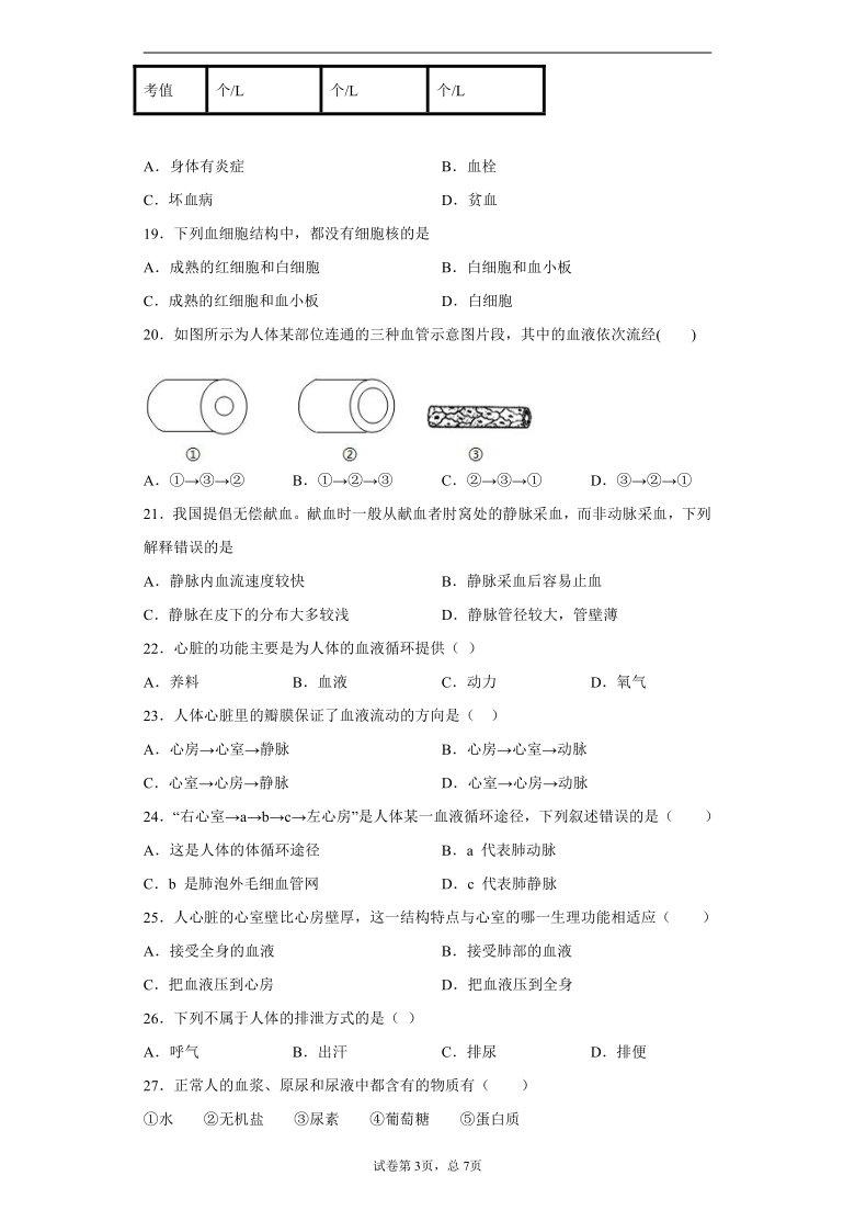 四川省广安市岳池县2020-2021学年七年级下学期期中生物试题（word版，含解析）