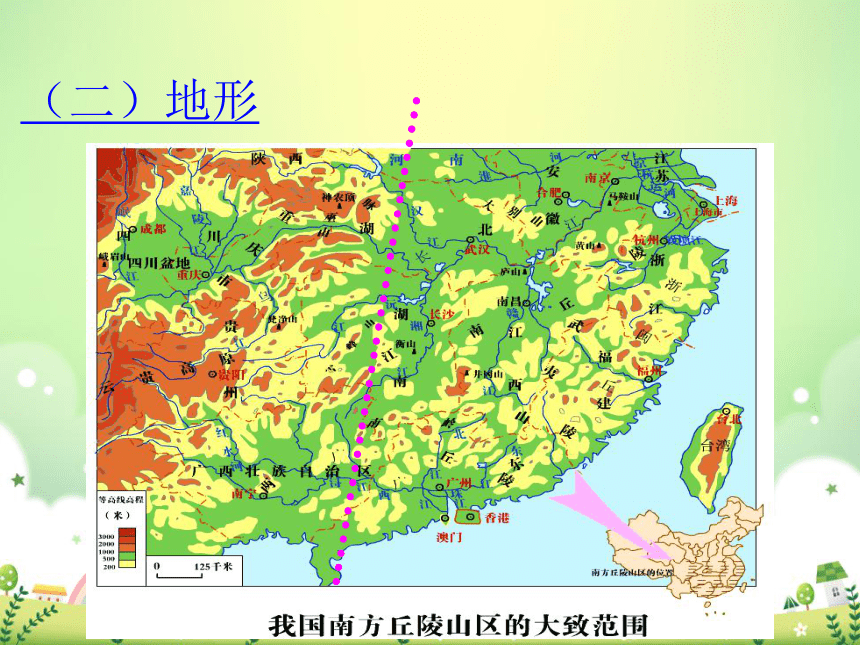 中国南方地形图高清图片
