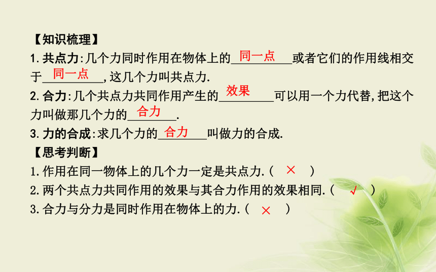 2018版高中物理第5章力与平衡第1节力的合成课件鲁科版必修1:36张PPT