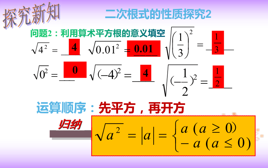 16.1二次根式的性质 课件-2020-2021学年人教版八年级数学下册（共19张）