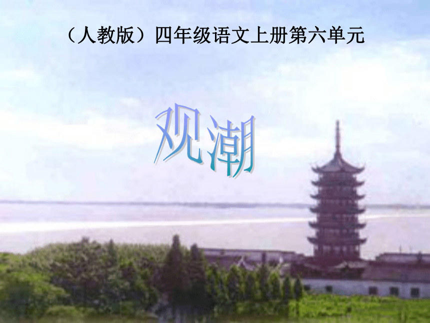 四年级语文上册课件 观潮 1（人教版）