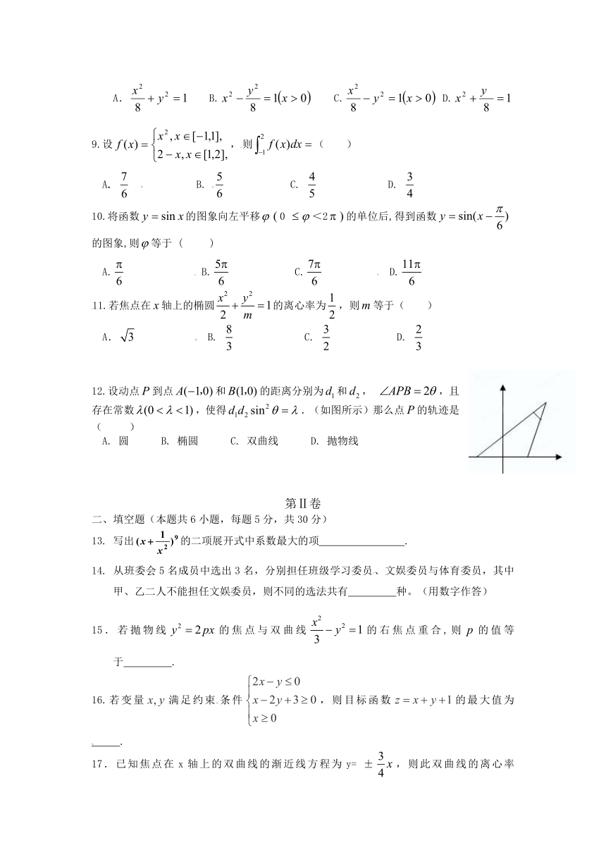 吉林省四校协作体2012-2013学年高二下学期期中考试数学（理）试题