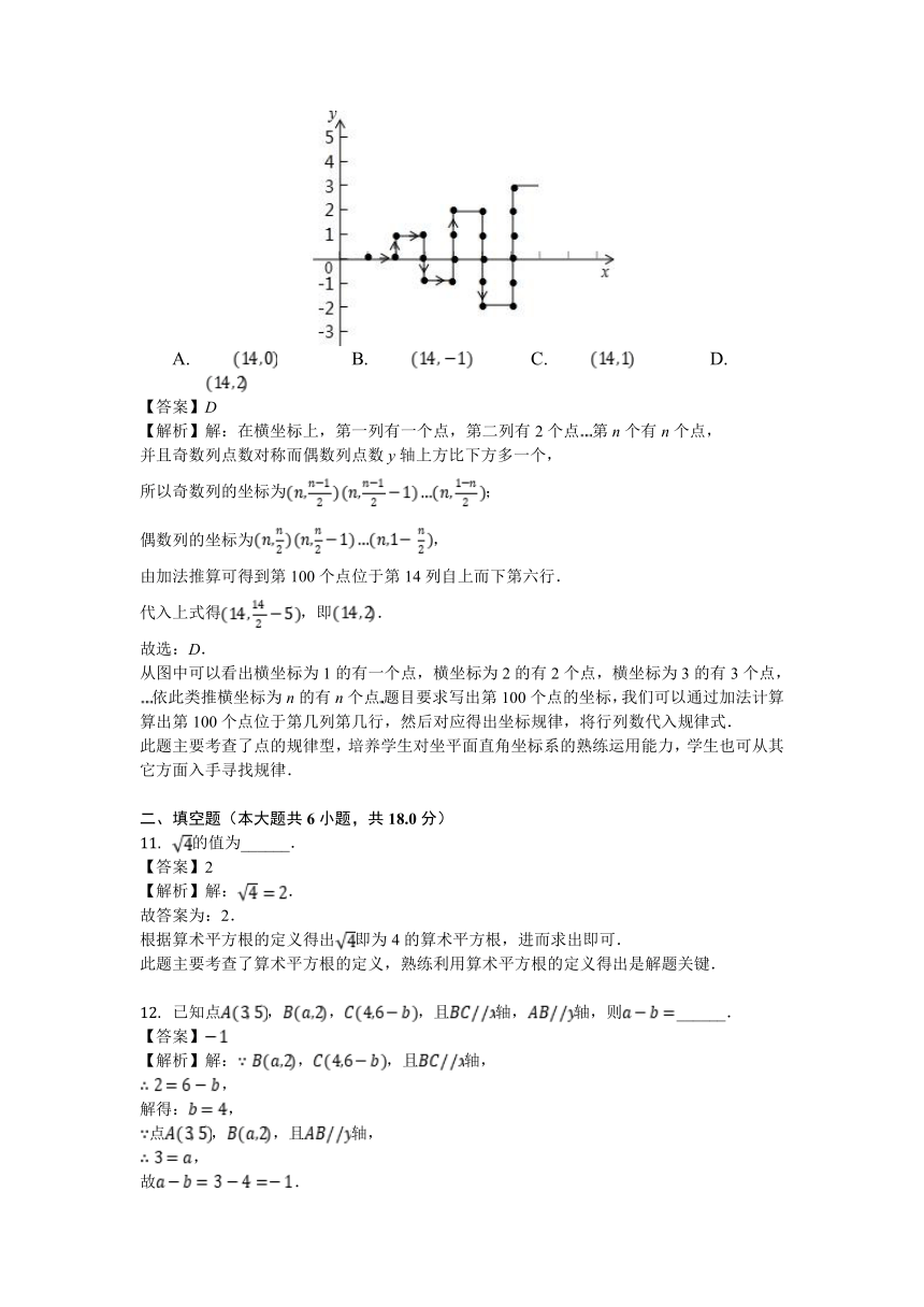 2017-2018学年湖北省武汉市新洲区七年级（下）期末数学试卷（含答案解析）