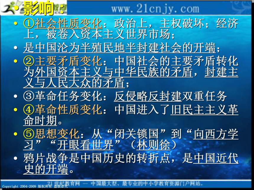 2010届高考历史专题复习精品系列35：《近代中国反侵略、求民主的潮流》