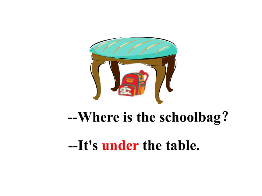 Unit 4 Where’s my  schoolbag?  SectionA 1a-2b课件