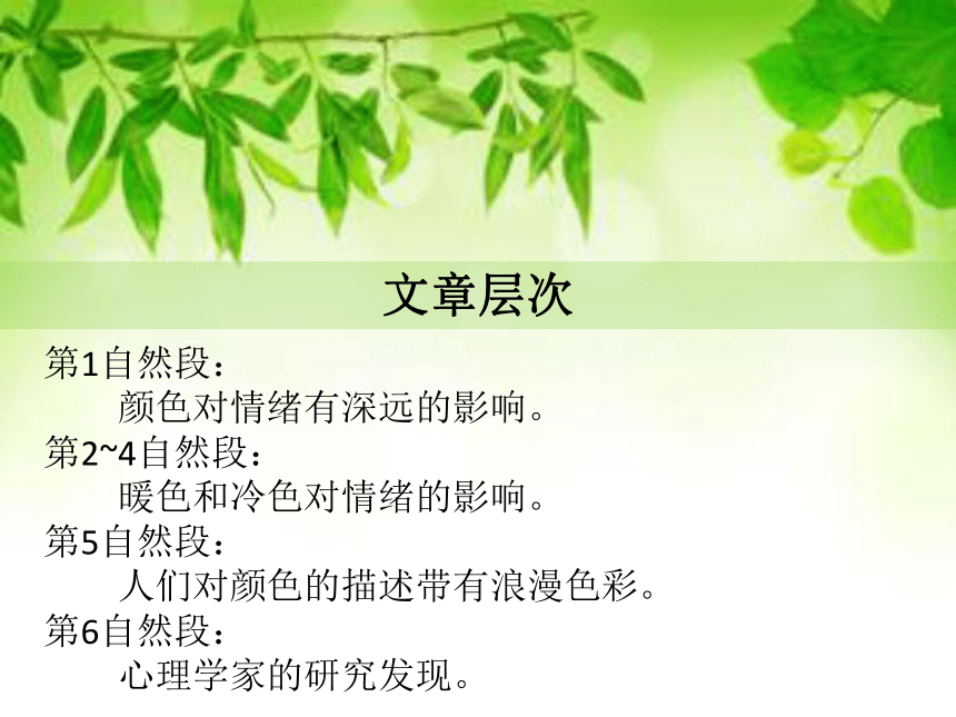语文九年级上新教版（汉语）11《颜色对人心情的影响》课件（11张）