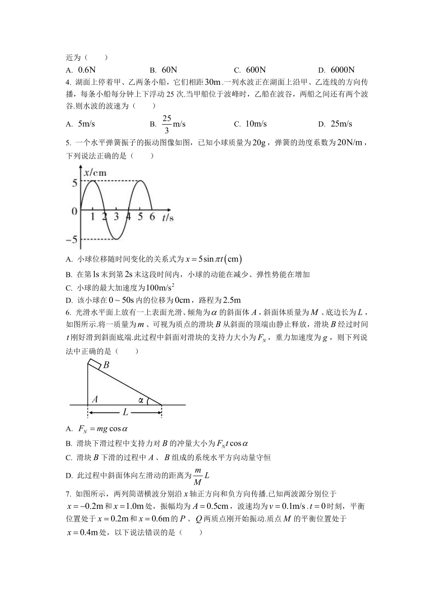 湖北省部分高中联考协作体2021-2022学年高二上学期期中考试物理试题（Word版含答案）