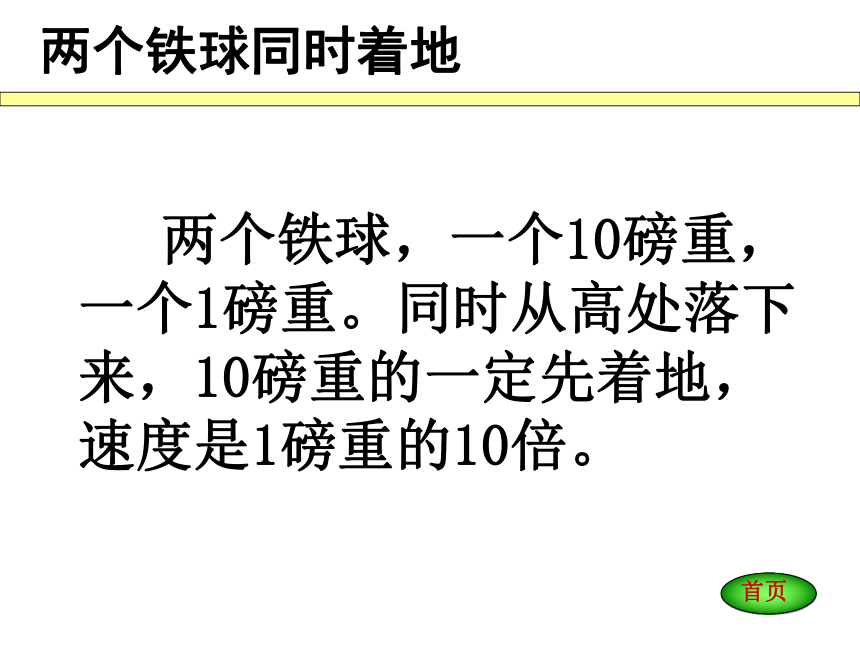 语文四年级下人教版《两个铁球同时着地》课件2