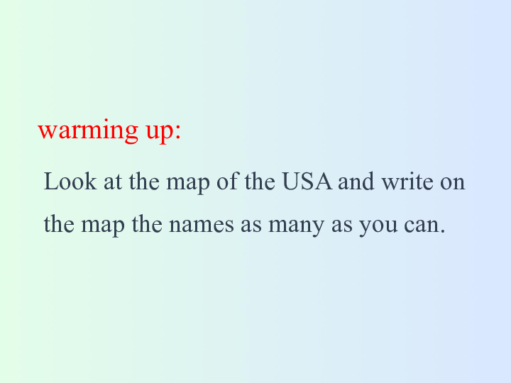 人教版高中英语选修八 Unit1 A Land of Diversity Period2 Warming up and Reading 课件(共25张PPT)