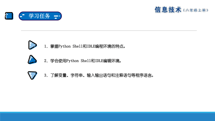 南方版（湖南2019）信息技术八上  第2课  走进Python 课件（共9张ppt）